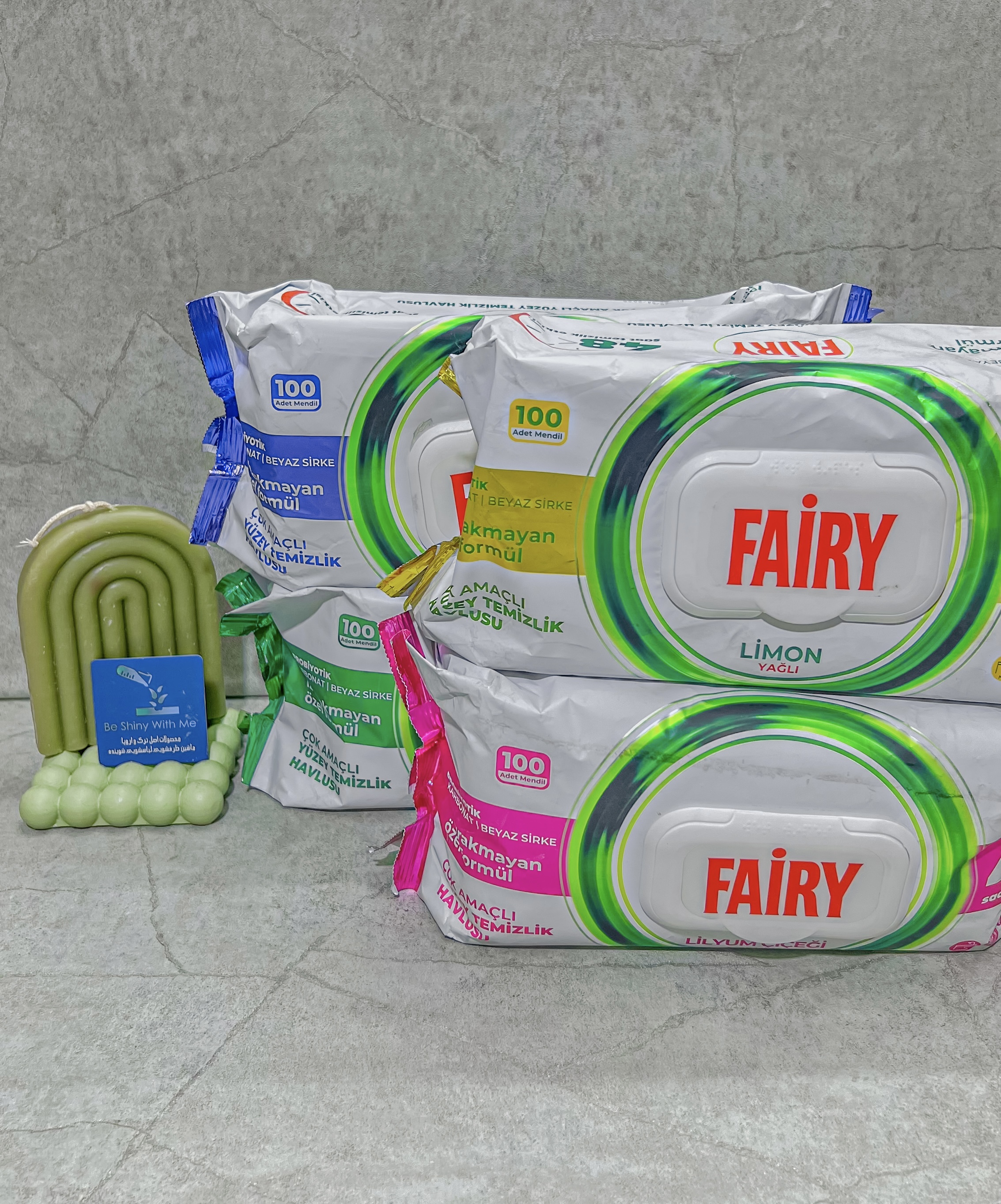 دستمال مرطوب فیری مدل سطوح